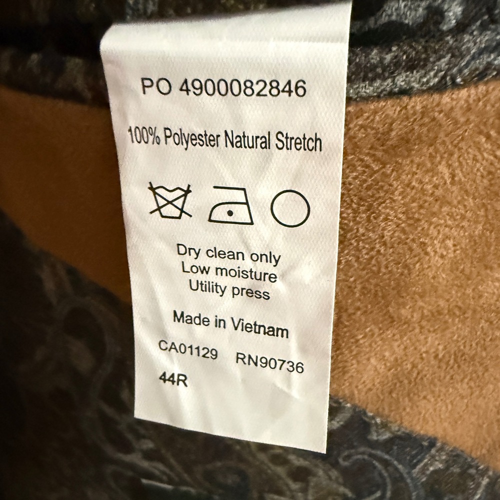 Lauren Ralph Lauren Sport Coat Faux Suede Blazer 44R Tan Excellent Preppy - Picture 5 of 6